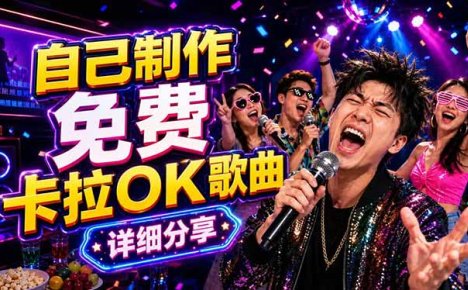 免费卡拉OK歌曲制作全攻略:音轨分离字幕制作,零基础快速做出专业K歌视频