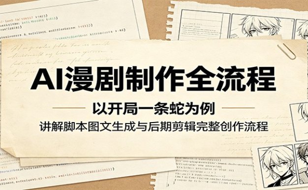 AI漫剧制作全流程:以开局一条蛇为例,讲解脚本图文生成与后期剪辑完整创作流程