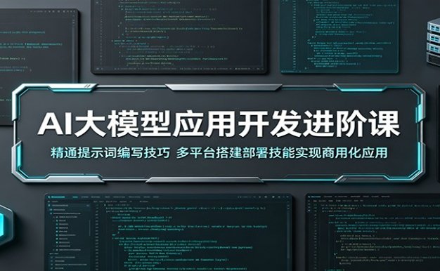 AI大模型应用开发进阶课:精通提示词编写技巧,多平台搭建部署技能实现商用化应用